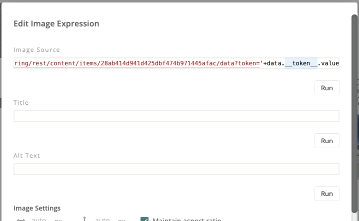 adding image expression to infomaptic